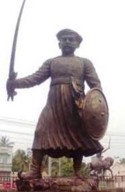 Penduduk tempatan menyanjung Kanhoji Angria sebagai seorang hero rakyat kerana keberanian beliau menentang tentera laut British.